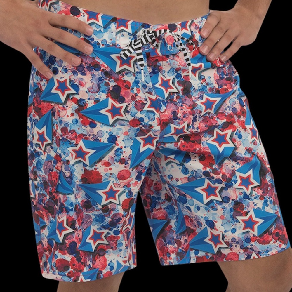 Men’s Board Shirts RWB Shooting Stars Size M